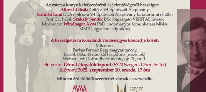 In Memoriam Klebelsberg Kuno – A miniszter a művészetek emlékezetében – Szeged